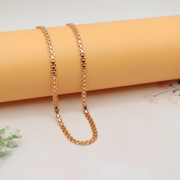 Chunky Rose Gold Chain Necklace – Bold 18 Inch Statement Piece, XPNL0205 - Picture 6 of 12